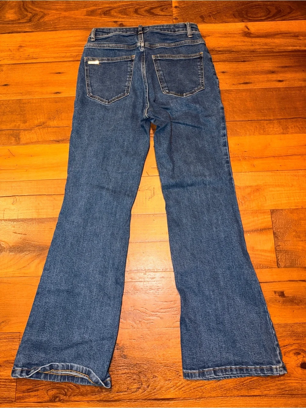 Michael Kors Dark Blue Denim Wide Leg Jeans
